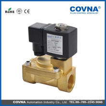 Válvula de solenoide accionada por piloto de diafragma de 2 vías, agua, aire, aceite, agua caliente 2 pulgadas de latón y válvula de solenoide de acero inoxidable 220V